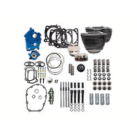 S&S Cycle SS310-1225 Power Pack 129ci Big Bore Kit w/Black Pushrod Tubes for Milwaukee-Eight 17-Up w/107ci Oil Cooled Engine