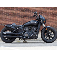 S&S Cycle SS4110-266-R Grand National 4" Slip-On Mufflers Black w/Black End Caps for Indian Scout 15-Up