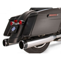 S&S Cycle SS550-0619 Mk45 4.5" Slip-On Mufflers Chrome w/Black Thruster End Caps for Touring 95-16