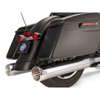 S&S Cycle SS550-0620 Mk45 4.5" Slip-On Mufflers Chrome w/Chrome Thruster End Caps for Touring 95-16