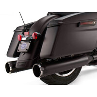 S&S Cycle SS550-0621 Mk45 4.5" Slip-On Mufflers Black w/Black Thruster End Caps for Touring 95-16