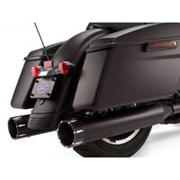 S&S Cycle SS550-0625 Mk45 4.5" Slip-On Mufflers Black w/Black Tracer End Caps for Touring 95-16
