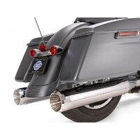S&S Cycle SS550-0665 Mk45 4.5" Slip-On Mufflers Chrome w/Chrome Thruster End Caps for Touring 17-Up