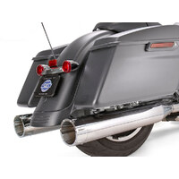 S&S Cycle SS550-0669 Mk45 4.5" Slip-On Mufflers Chrome w/Chrome Tracer End Caps for Touring 17-Up
