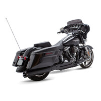 S&S Cycle SS550-0729 Sidewinder 2-1 Exhaust Black w/Black End Cap for Touring 17-Up