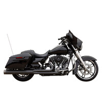 S&S Cycle SS550-0777 Sidewinder 2-1 Exhaust Black w/Black End Cap for Touring 95-16