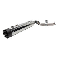 S&S Cycle SS550-0829 Shadow Pipe for S&S Sidewinder 2-into-1 Exhaust Chrome w/Black End Cap for Touring 09-Up