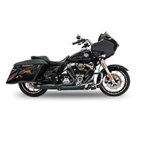 S&S Cycle SS550-1028 Diamondback 2-1 Exhaust Black w/Black End Cap for Touring 17-Up