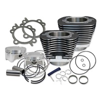 S&S Cycle SS910-0500 107ci Big Bore Kit Black for Twin Cam 07-17
