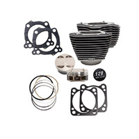 S&S Cycle SS910-0843 129ci Big Bore Kit w/Highlighted Fins Black for Milwaukee-Eight 17-Up w/107ci Engine