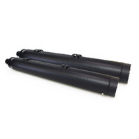 SuperTrapp ST-147-21770 4.5" Slip-On Mufflers Black w/Black End Caps for Indian Big Twin w/Hard Saddle Bags