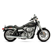 SuperTrapp ST-828-71454 SuperMeg 2-into-1 Exhaust Chrome for Dyna 91-05