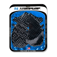 Stompgrip Volcano Tank Grips Black for Kawasaki Ninja ZX-14 06-11/ZZR1400 ABS 06-11