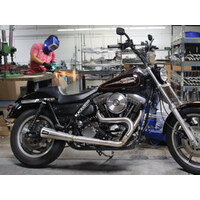 Two Brothers Racing TBR-005-4440199 Comp-S 2-1 Exhaust System Stainless Steel w/Carbon Fiber End Cap for FXR 87-94