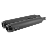 Two Brothers Racing TBR-005-4550499D-BLK 4" Slip-On Mufflers Black w/Carbon Fiber End Caps for Touring 17-Up