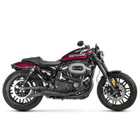 Two Brothers Racing TBR-005-4580199-BLK Comp-S 2-1 Exhaust System Black w/Carbon Fiber End Cap for Sportster 14-21
