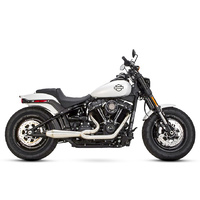 Two Brothers Racing TBR-005-4970199 Megaphone Gen II 2-1 Exhaust System Stainless Steel for Softail 18-Up w/Non-240 Rear Tyre