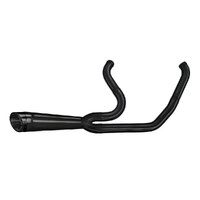 Two Brothers Racing TBR-005-5140199-BLK Shorty Turnout 2-1 Exhaust System Black w/Black End Cap for Breakout/Fat Boy 18-Up/FXDR 19-Up