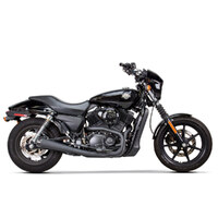 Two Brothers Racing TBR-005-5160199-BLK Comp-S 2-1 Exhaust System Black w/Carbon Fiber End Cap for Street 500/750A 15-20