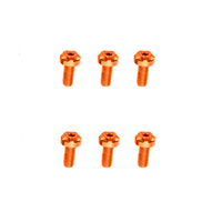 Two Brothers Exhaust End Cap Bolt Kit Orange for M2/M5/M7 Mufflers