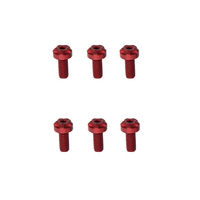 Two Brothers Exhaust End Cap Bolt Kit Red for M2/M5/M7 Mufflers