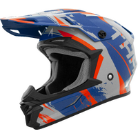THH T710X Rage Matte Blue/Orange Youth Helmet