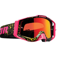 Thor 2019 Sniper Pro Goggle Splatta Fluro Pink/Black