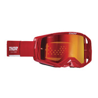 Thor 2023 Activate Goggles Red/White w/ Mirror Irridium Lens