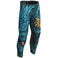 Thor 2022 Pulse Counting Sheep Teal/Tangerine Youth Pants