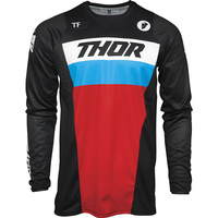 Thor 2021 Pulse Racer Jersey Black/Red/Blue