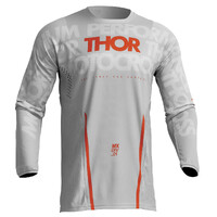Thor 2024 Pulse Mono Light Grey/Orange Jersey