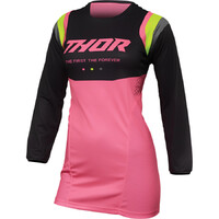 Thor 2024 Pulse Rev Charcoal/Fluro Pink Womens Jersey