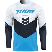 Thor 2022 Sector Chev Blue/Midnight Youth Jersey