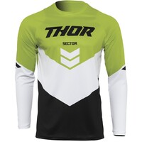Thor 2022 Sector Chev Black/Green Youth Jersey