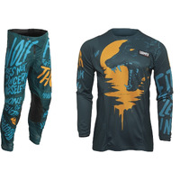 Thor 2022 Pulse Counting Sheep Teal/Tangerine Youth Gear Set