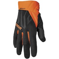 Thor 2024 Draft Black/Orange Gloves