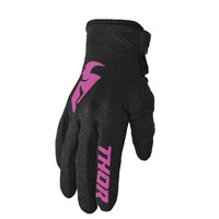 Thor 2024 Sector Black/Pink Womens Gloves
