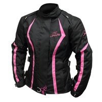 Rjays Opal III Black/Pink/White Womens Textile Jacket