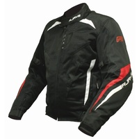 Rjays All Seasons III Black/White/Red Textile Jacket