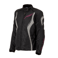 Rjays Athena Black/Pink Womens Textile Jacket