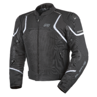 Rjays Pace Airflow Black/White Textile Jacket