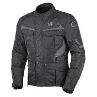 Rjays Venture Black/Grey Textile Jacket