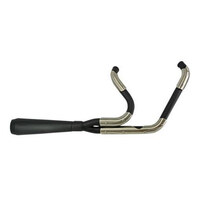 Trask Performance TP-TM-5010BK Assault 2-into-1 Exhaust Black for Touring 17-Up