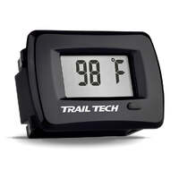 Trail Tech TTO Digital Temperature Gauge Black w/10mm Cylinder Head Sensor (Panel Mount)