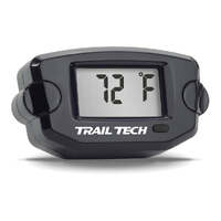Trail Tech TTO Digital Temperature Gauge Black w/7mm Radiator Fin