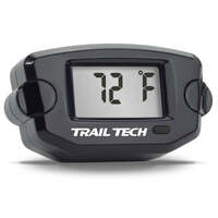 Trail Tech TTO Digital Temperature Gauge Black w/25mm Radiator Hose