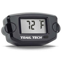 Trail Tech TTO Digital Temperature Gauge Black w/14mm Cylinder Head Sensor