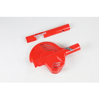UFO Front Disc Cover Red (88-89) for Honda XR600R 85-00