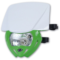 UFO Panther Headlight Green Base/White Upper