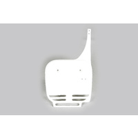 UFO Front Number Plate White for Kawasaki KX 60 84-04